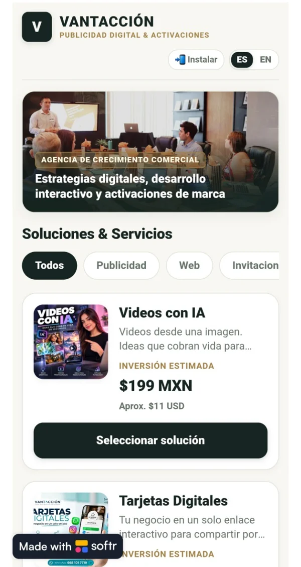 Vista previa de VANTACCIÓN